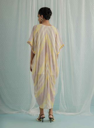 Ivory cocoon dress and inner