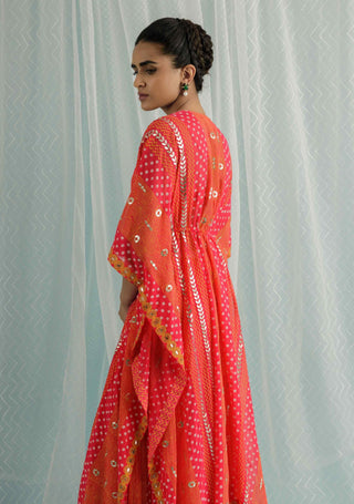 Fuchsia lilith kaftan and sharara set