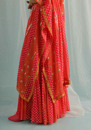 Fuchsia lilith kaftan and sharara set