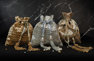 Gold salli en vie kasse bag