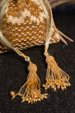 Gold salli en vie kasse bag