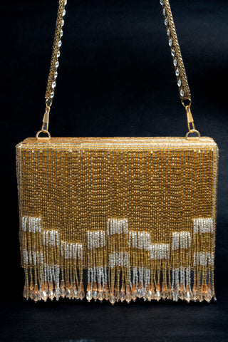 Gold salli en vie kasse bag