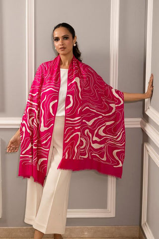Stole Indian Wedding Wear - Pink Sand Dunes by Mauli