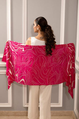 Stole Indian Wedding Wear - Pink Sand Dunes by Mauli