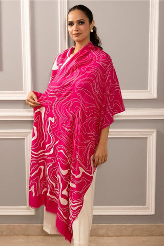 Stole Indian Wedding Wear - Pink Sand Dunes by Mauli