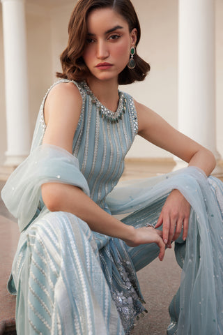 Blue twin flames kurta set