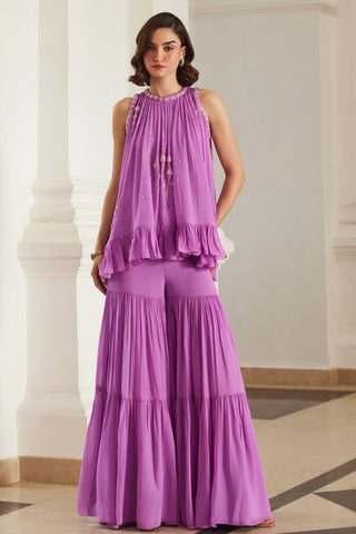 Pink twin flames halterneck sharara