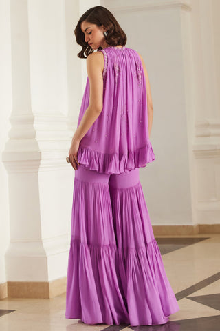 Pink twin flames halterneck sharara