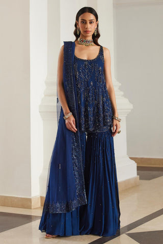 Blue twin flames biased sharara set