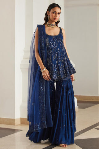 Blue twin flames biased sharara set