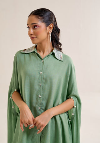 Bela green top and pant