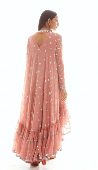 Pink Ishya high low kurta set