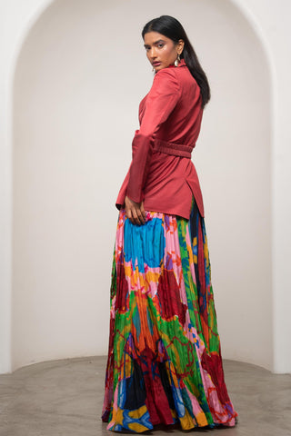 Blazer Set for Contemporary Wear - Multicolor Siro Sena by Advait