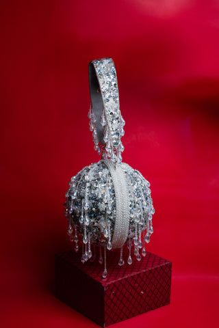 Silver sequin enchantment soccer chic bag