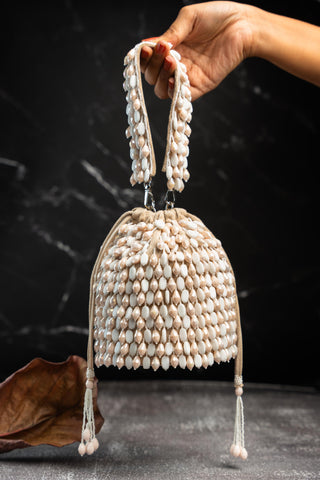 Luxury Potli Bag Indian Wedding – Serenity Dew Dust by Nayaab by Sonia