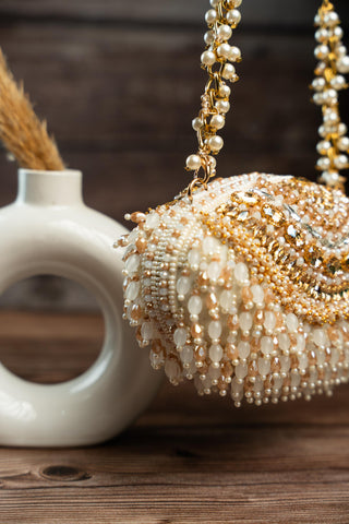 Embroidered Potli Bag Indian Wedding – Serenity Radiance by Nayaab by Sonia