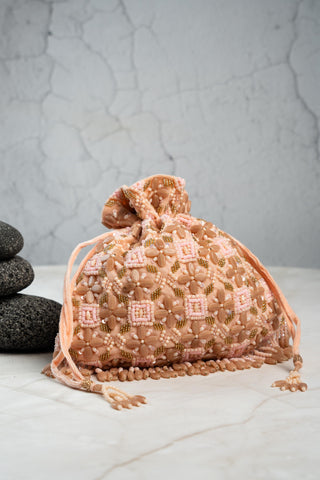 Wedding Potli Bag Indian Wedding – Serenity Criss Cross by Nayaab by Sonia