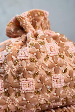 Wedding Potli Bag Indian Wedding – Serenity Criss Cross by Nayaab by Sonia