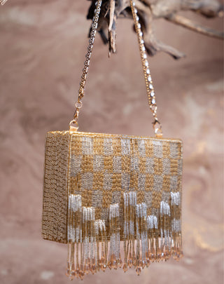Gold kasse bag