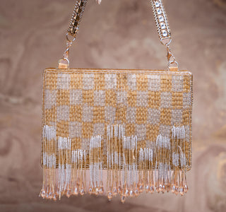 Gold kasse bag