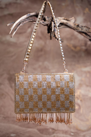 Gold kasse bag