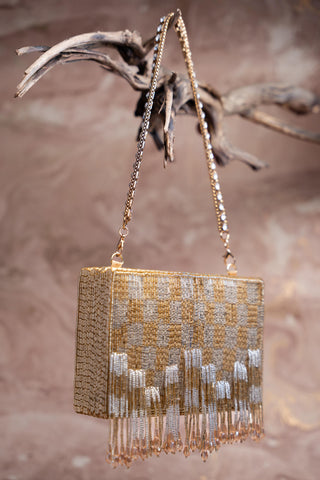 Gold kasse bag