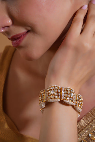 Moti Bracelet for Indian Weddings – Ivory Sitara by Amraani