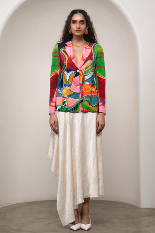 Blazer Set for Contemporary Wear - Multicolor Siro Sorel by Advait