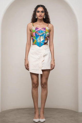 Corset Top for Contemporary Wear – Multicolor Siro Sorel by Advait