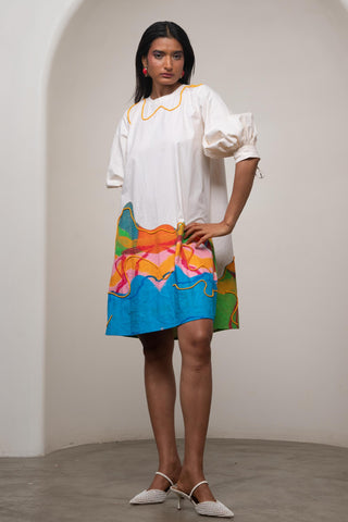Shift Dress for Contemporary Wear - Multicolor Siro Sorel by Advait