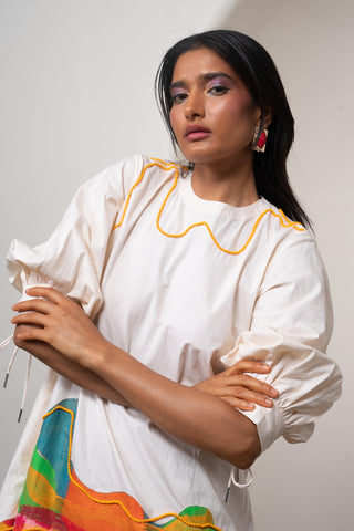 Shift Dress for Contemporary Wear - Multicolor Siro Sorel by Advait