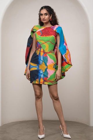 Short Dress for Contemporary Wear - Siro Sorel Multicolor by Advait