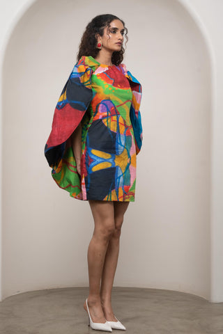 Short Dress for Contemporary Wear - Siro Sorel Multicolor by Advait