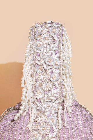 Purple tara bucket bag