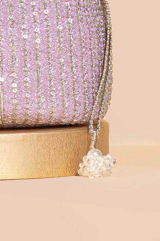 Purple tara bucket bag