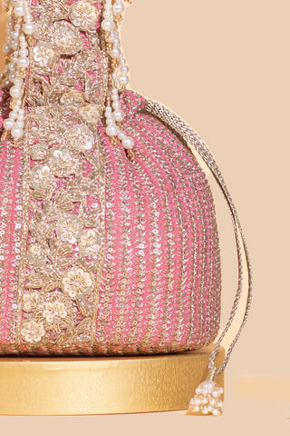 Pink tara bucket bag