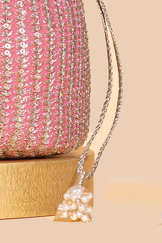 Pink tara bucket bag
