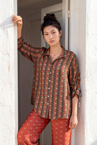 Co-ord Set Contemporary Wear - Brown Terra Thead by Nautanky
