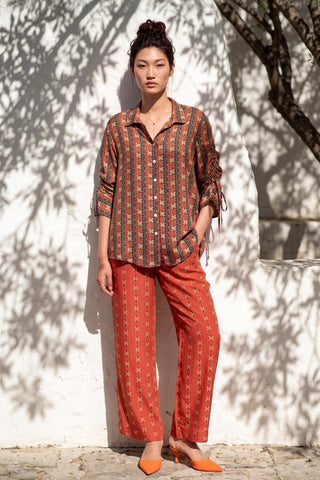 Co-ord Set Contemporary Wear - Brown Terra Thead by Nautanky