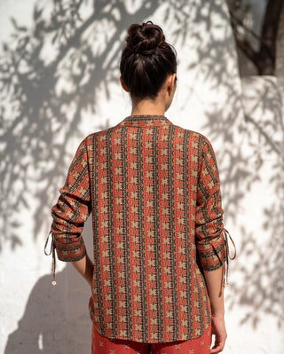 Co-ord Set Contemporary Wear - Brown Terra Thead by Nautanky
