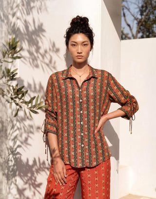 Co-ord Set Contemporary Wear - Brown Terra Thead by Nautanky