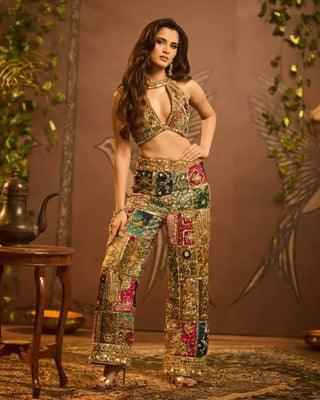 Co-ord Set Sustainable Wear - Red Reclaimed Earth Co-ord Set by Banjara Trail
