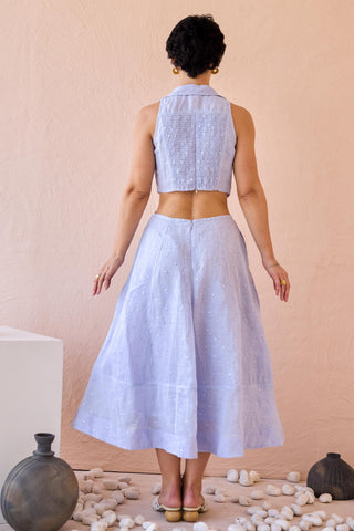 Dress Contemporary Wear - Purple Frost Petal by The Loom Art