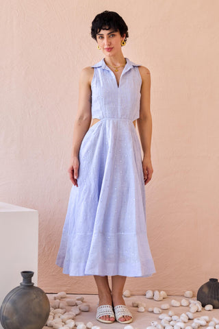 Dress Contemporary Wear - Purple Frost Petal by The Loom Art