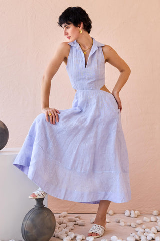 Dress Contemporary Wear - Purple Frost Petal by The Loom Art