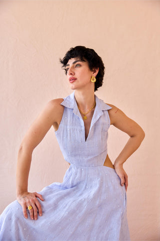 Dress Contemporary Wear - Purple Frost Petal by The Loom Art