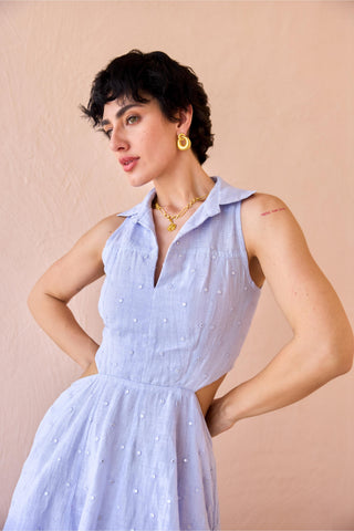 Dress Contemporary Wear - Purple Frost Petal by The Loom Art