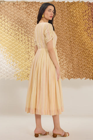 Dress Contemporary Wear - Yellow Daisy Breeze Dress by The Loom Art