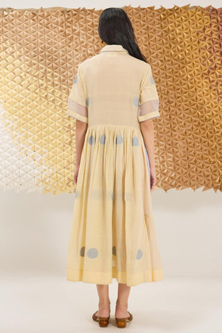 Dress Contemporary Wear - Yellow Buttercup Bloom Dress by The Loom Art