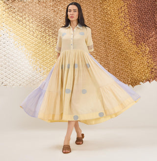 Dress Contemporary Wear - Yellow Buttercup Bloom Dress by The Loom Art